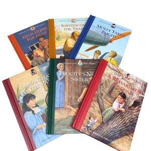 American Girl Short Story Books Set of 6 Hardcover Samantha Molly Addy Kirsten